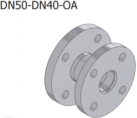 NEPTUN DIFFUSER kúpos koncentrikus szűkítők SS316L , SS316L, DIN2616 szerint , PN10 karimákkal DN50/DN40/93