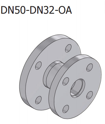 NEPTUN DIFFUSER kúpos koncentrikus szűkítők SS316L , SS316L, DIN2616 szerint , PN10 karimákkal DN50/DN32/93